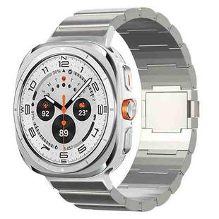 For Samsung Galaxy Watch Ultra 47mm One Beads Magnetic Buckle Titanium Alloy Watch Band(Titanium Color)