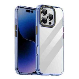For iPhone 16 Pro Max iPAKY MG Series Transparent PC+TPU Phone Case(Transparent Blue)