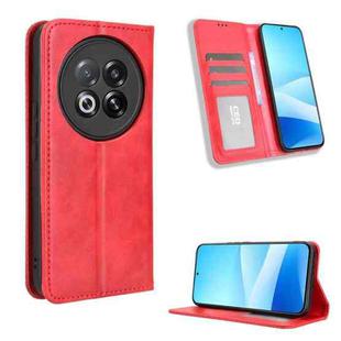 For Meizu Note 16 Pro 5G Magnetic Buckle Retro Texture Leather Phone Case(Red)