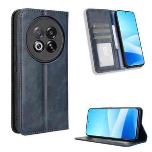 For Meizu Note 16 Pro 5G Magnetic Buckle Retro Texture Leather Phone Case(Blue)