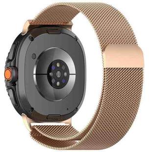 For Samsung Galaxy Watch 8 / 8 Classic / Ultra 2 xDfind Milanese Magnetic Metal Watch Band(Rose Gold)