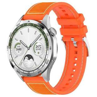 20mm xDfind Hybrid Nylon Braid Silicone Watch Band(Orange)