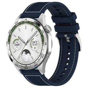 20mm xDfind Hybrid Nylon Braid Silicone Watch Band(Midnight Blue)