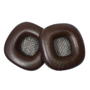 2pcs Sponge Earmuffs Replacement Earpads For Marshall Major II, Model:Brown Lambskin
