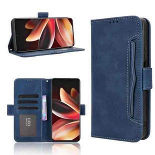 For Meizu Note 16 5G Skin Feel Calf Texture Card Slots Leather Phone Case(Blue)