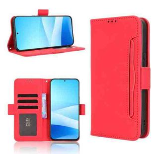 For Meizu Note 16 Pro 5G Skin Feel Calf Texture Card Slots Leather Phone Case(Red)