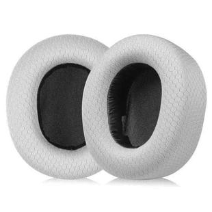 2pcs Football Net Earpads For SteelSeries Nova Pro(Grey Insert)