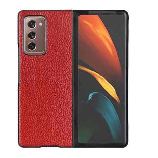 For Samsung Galaxy Z Fold2 5G Litchi Texture Shockproof Protective Case(Red)