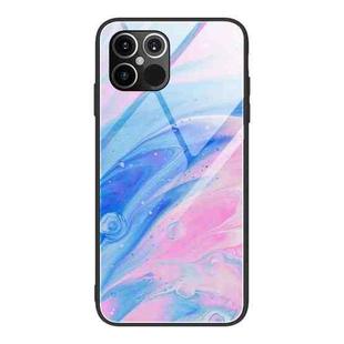 For iPhone 12 Pro Max Marble Pattern Glass Protective Case(DL05)