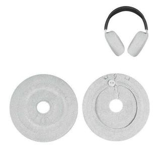 For Apple AirPods Max 2pcs Knitted Earphone Dust Cover(Light Gray)