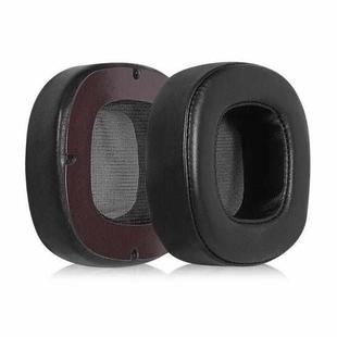 2pcs Magnetic Snap-on Lambskin Leather Earpads For Abyss Diana Phi / AB-1266(Black)