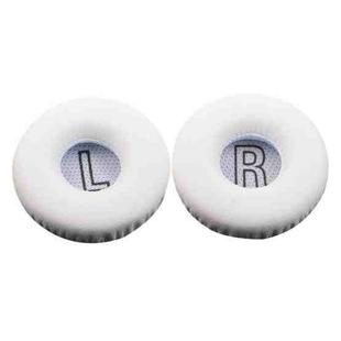 For Meizu HD50 1 Pair Protein Leather Snap-on Type Earphone Covers(White)