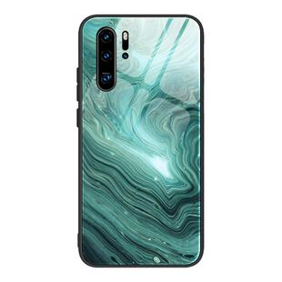 For Huawei P30 Pro Marble Pattern Glass Protective Case(DL02)