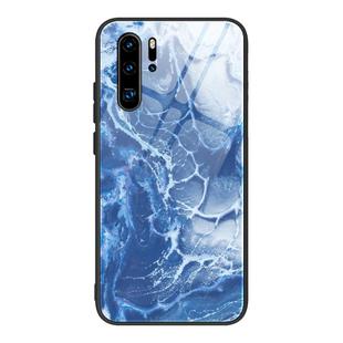 For Huawei P30 Pro Marble Pattern Glass Protective Case(DL03)