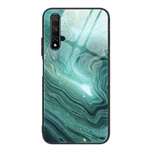 For Huawei Honor 20 / nova 5T Marble Pattern Glass Protective Case(DL02)