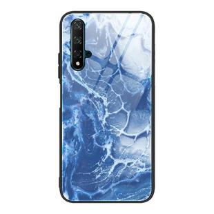 For Huawei Honor 20 / nova 5T Marble Pattern Glass Protective Case(DL03)