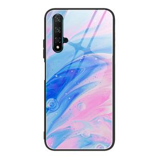 For Huawei Honor 20 / nova 5T Marble Pattern Glass Protective Case(DL05)