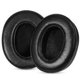 2pcs Snap-on Leather Earpads For Huawei FreeBuds Studio, Material:Lambskin Black