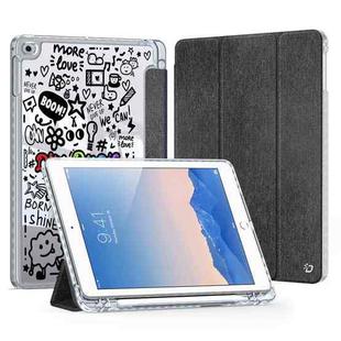 For iPad 9.7 2017 / 2018 / Air / Air 2 DUX DUCIS Unid Series Painted PU+TPU Smart Sleeping Tablet Leather Case(Black)