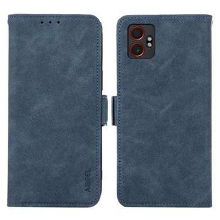 For Samsung Galaxy XCover7 Pro ABEEL Frosted Magnetic RFID Leather Phone Case(Blue)