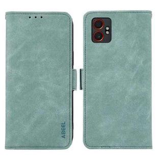 For Samsung Galaxy XCover7 Pro ABEEL Frosted Magnetic RFID Leather Phone Case(Cyan)