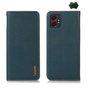 For Samsung Galaxy XCover7 Pro KHAZNEH Nappa Top Layer Cowhide Leather Phone Case(Green)