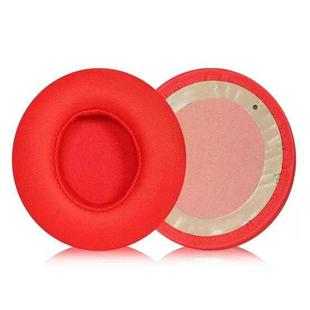 1 Pair Protein Leather Replacement Earpads For Beats Solo3 / Solo2(Red)