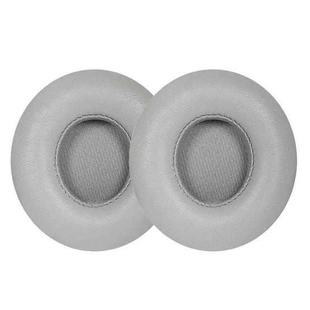 1 Pair Protein Leather Replacement Earpads For Beats Solo3 / Solo2(Grey)