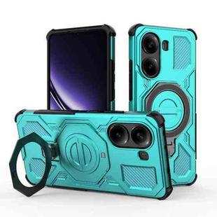 For Redmi Turbo 4 5G J-20 Solid Color MagSafe Magnetic TPU+PC Phone Case(Lake Blue)