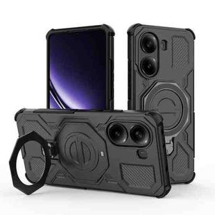 For Redmi Turbo 4 5G J-20 Solid Color MagSafe Magnetic TPU+PC Phone Case(Black)