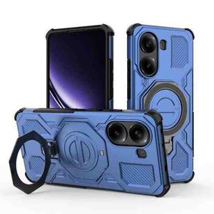 For Redmi Turbo 4 5G J-20 Solid Color MagSafe Magnetic TPU+PC Phone Case(Blue)