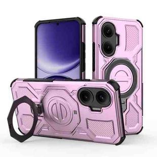 For Redmi Turbo 4 Pro 5G J-20 Solid Color MagSafe Magnetic TPU+PC Phone Case(Pink)