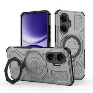 For Redmi Turbo 4 Pro 5G J-20 Solid Color MagSafe Magnetic TPU+PC Phone Case(Grey)