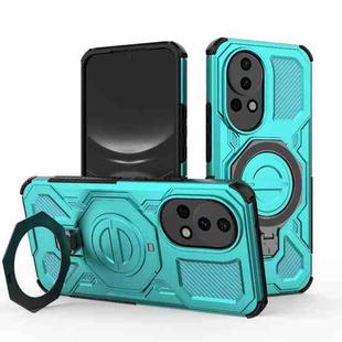 For Huawei nova 12 5G J-20 Solid Color MagSafe Magnetic TPU+PC Phone Case(Lake Blue)