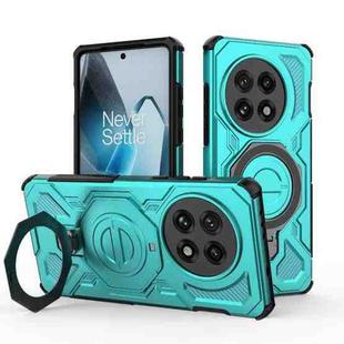 For OnePlus 13 5G J-20 Solid Color MagSafe Magnetic TPU+PC Phone Case(Lake Blue)