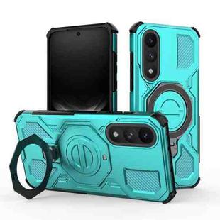 For OnePlus Ace 5 Ultra 5G / Nord 5 J-20 Solid Color MagSafe Magnetic TPU+PC Phone Case(Lake Blue)