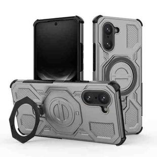 For OnePlus Ace 5 Racing 5G / Nord CE5 J-20 Solid Color MagSafe Magnetic TPU+PC Phone Case(Grey)