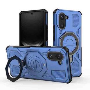 For OnePlus Ace 5 Racing 5G / Nord CE5 J-20 Solid Color MagSafe Magnetic TPU+PC Phone Case(Blue)