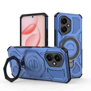 For Honor 400 5G Global 156.5mm J-20 Solid Color MagSafe Magnetic TPU+PC Phone Case(Blue)