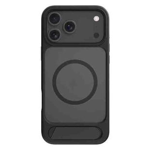 For iPhone 17 Pro Max Kalebol MagSafe Invisible Tilt Holder PC Hybrid TPU Case(Black)
