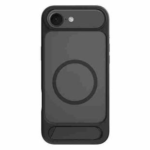 For iPhone 17 Air Kalebol MagSafe Invisible Tilt Holder PC Hybrid TPU Case(Black)