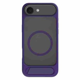 For iPhone 17 Air Kalebol MagSafe Invisible Tilt Holder PC Hybrid TPU Case(Purple)