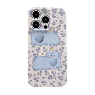 For iPhone 12 mini Cartoon Graffiti PC Phone Case(Floral Dog)