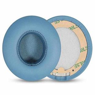1 Pair Protein Leather Replacement Earpads For Beats Solo4(Cyan)