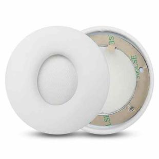 1 Pair Protein Leather Replacement Earpads For Beats Solo Pro(White)