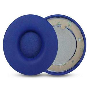 1 Pair Protein Leather Replacement Earpads For Beats Solo Pro(Dark Blue)