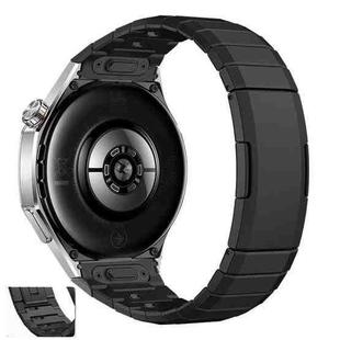 For Huawei Watch GT 5 Pro One Bead Side Slide Titanium Alloy Quick Release Watch Band(Black)