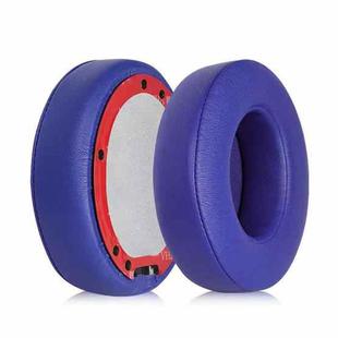 1 Pair Protein Leather Thickened 26mm Replacement Earpads For Beats Studio3 / 2(Blue)