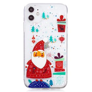 For iPhone 11 Christmas Pattern TPU Protective Case(Santa Gift)