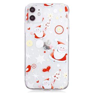 For iPhone 11 Pro Max Christmas Pattern TPU Protective Case(Happy Santa Claus)